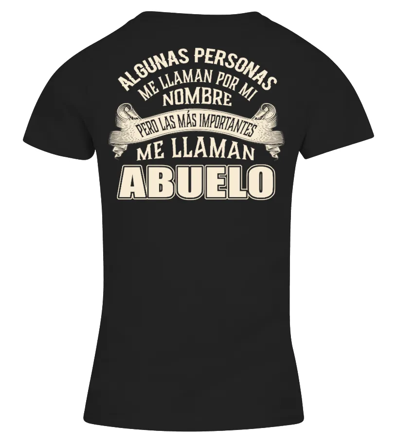 los más importantes me llaman abuelo Camiseta cuello pico Mujer
