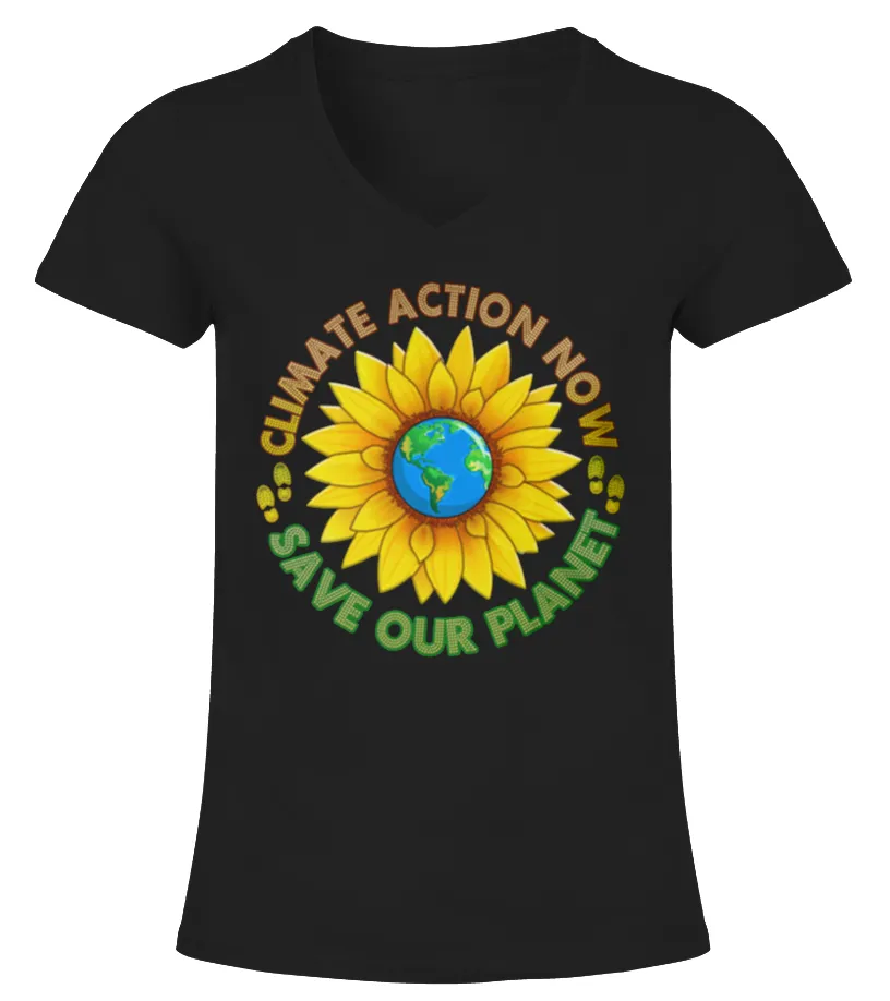 MARCH FOR SCIENCE EARTH DAY 2017 TSHIRT CAMISETA CUELLO PICO MUJER