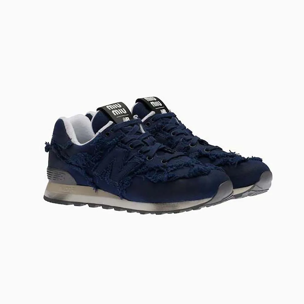 MIU MIU MUJER NEW BALANCE 574 X MIU MIU ZAPATILLAS DENIMAZUL MARINO