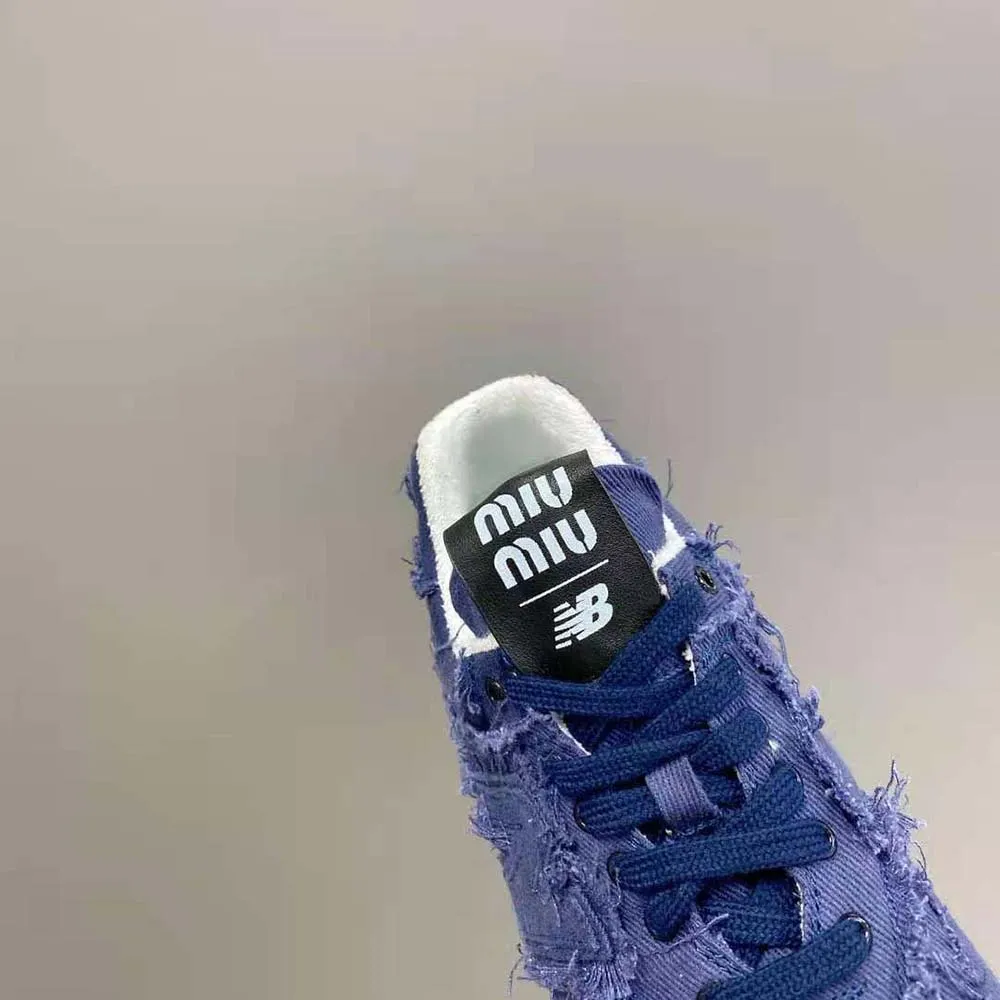 MIU MIU MUJER NEW BALANCE 574 X MIU MIU ZAPATILLAS DENIMAZUL MARINO