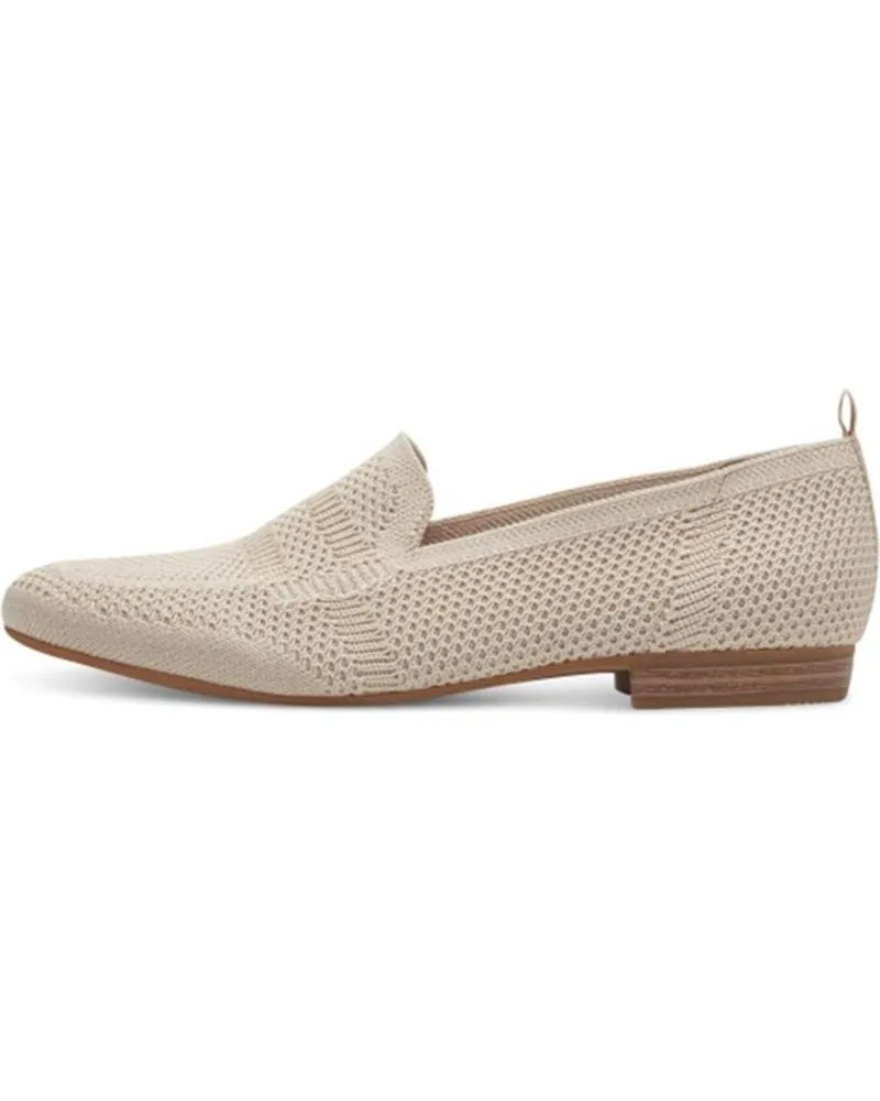 Mocasines de Mujer  24266 TEJIDO BEIG