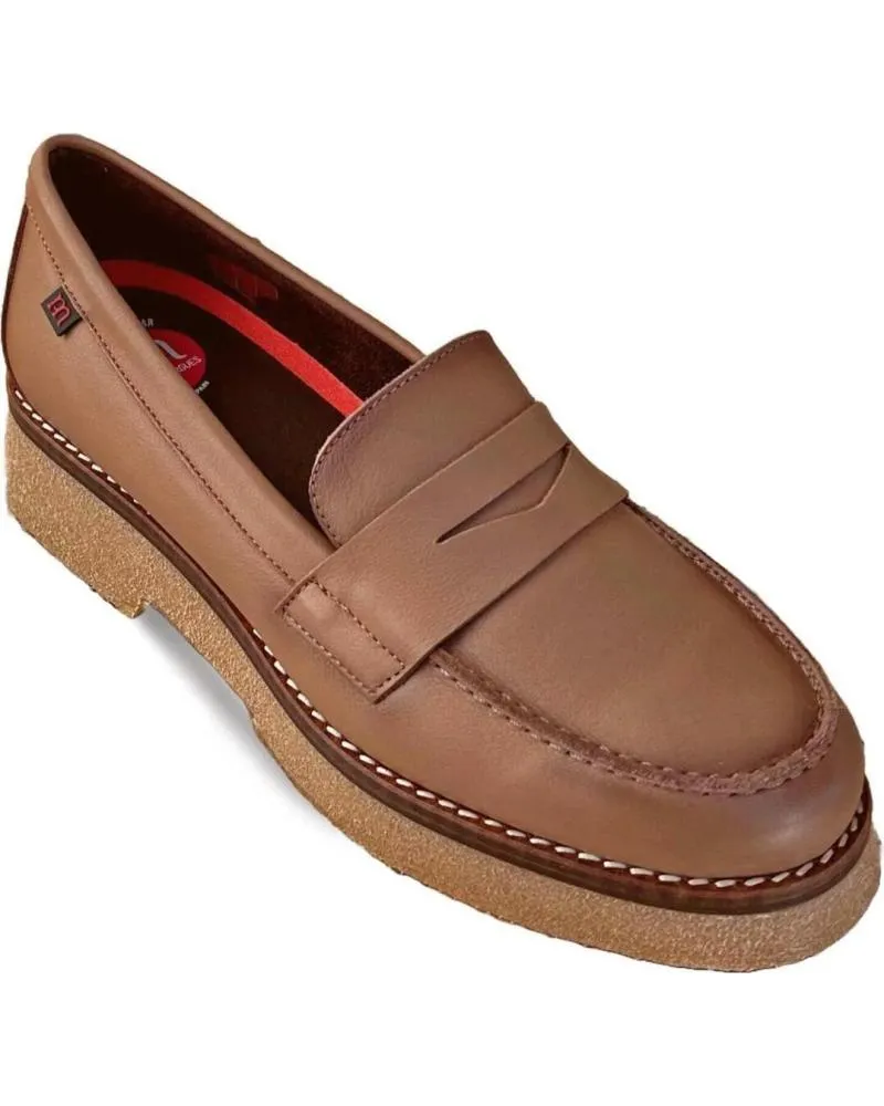 Mocasines de Mujer PEPE MENARGUES MUJER MOCASINES PLANOS 21101 VACUNO TAUPE MORADO