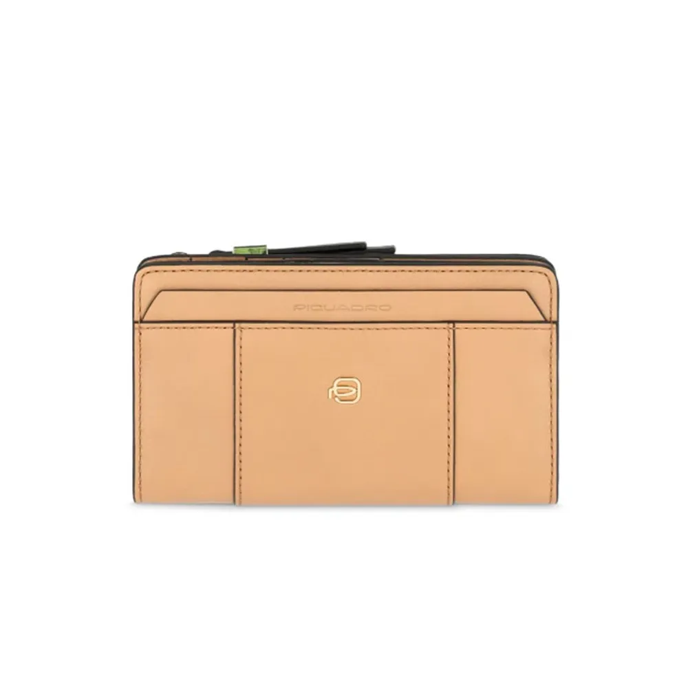 Monedero de Piel Piquadro PD1353W92R/BE2 Color Beige