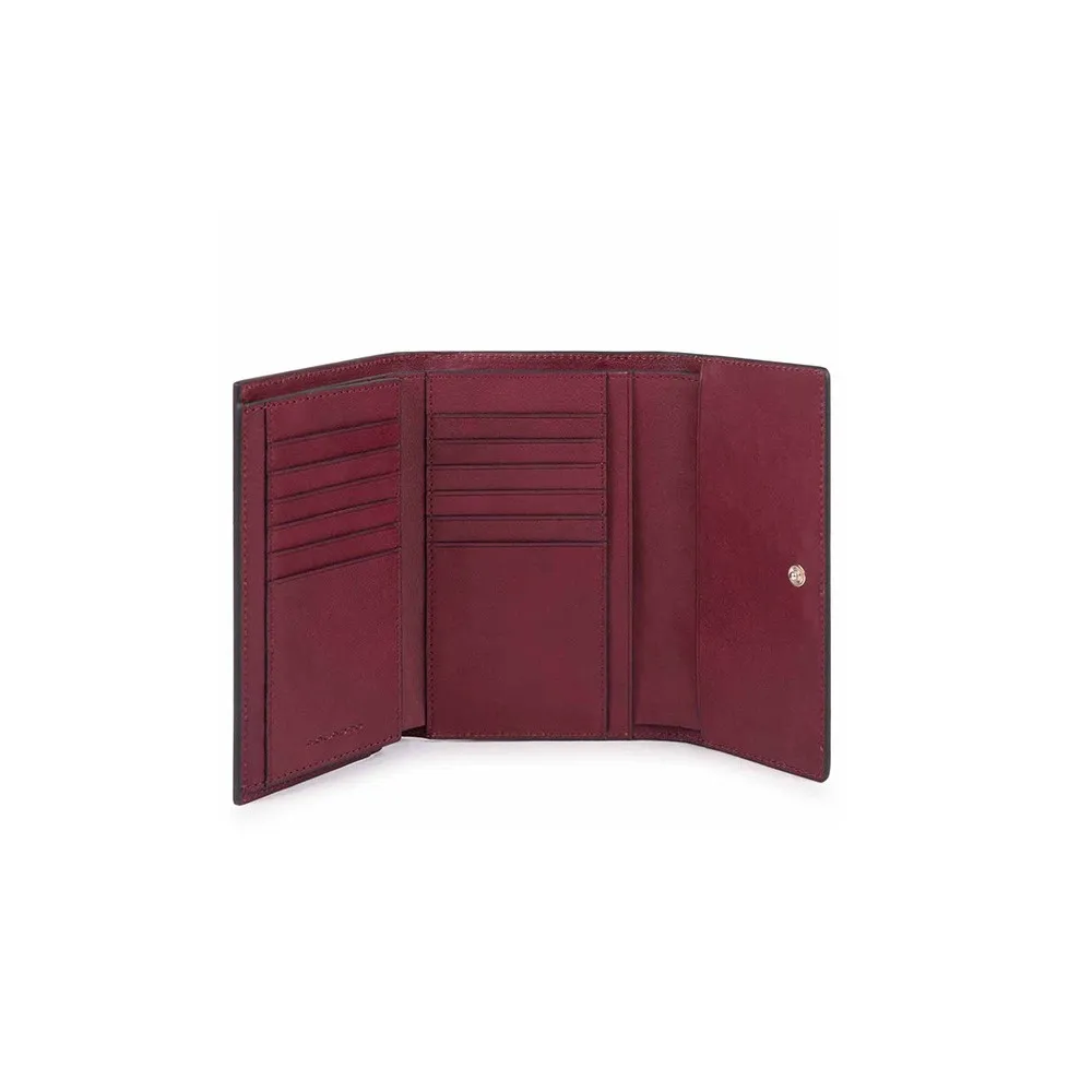 Monedero de Piel Piquadro PD4152W102R/BO Color Burdeos