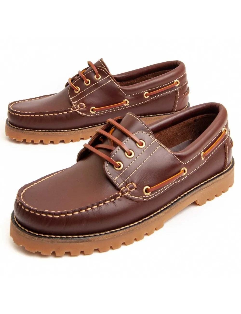 Náutico Casual De Piel Para Hombre.  Purapiel  Puranautic5  95738 Marrón