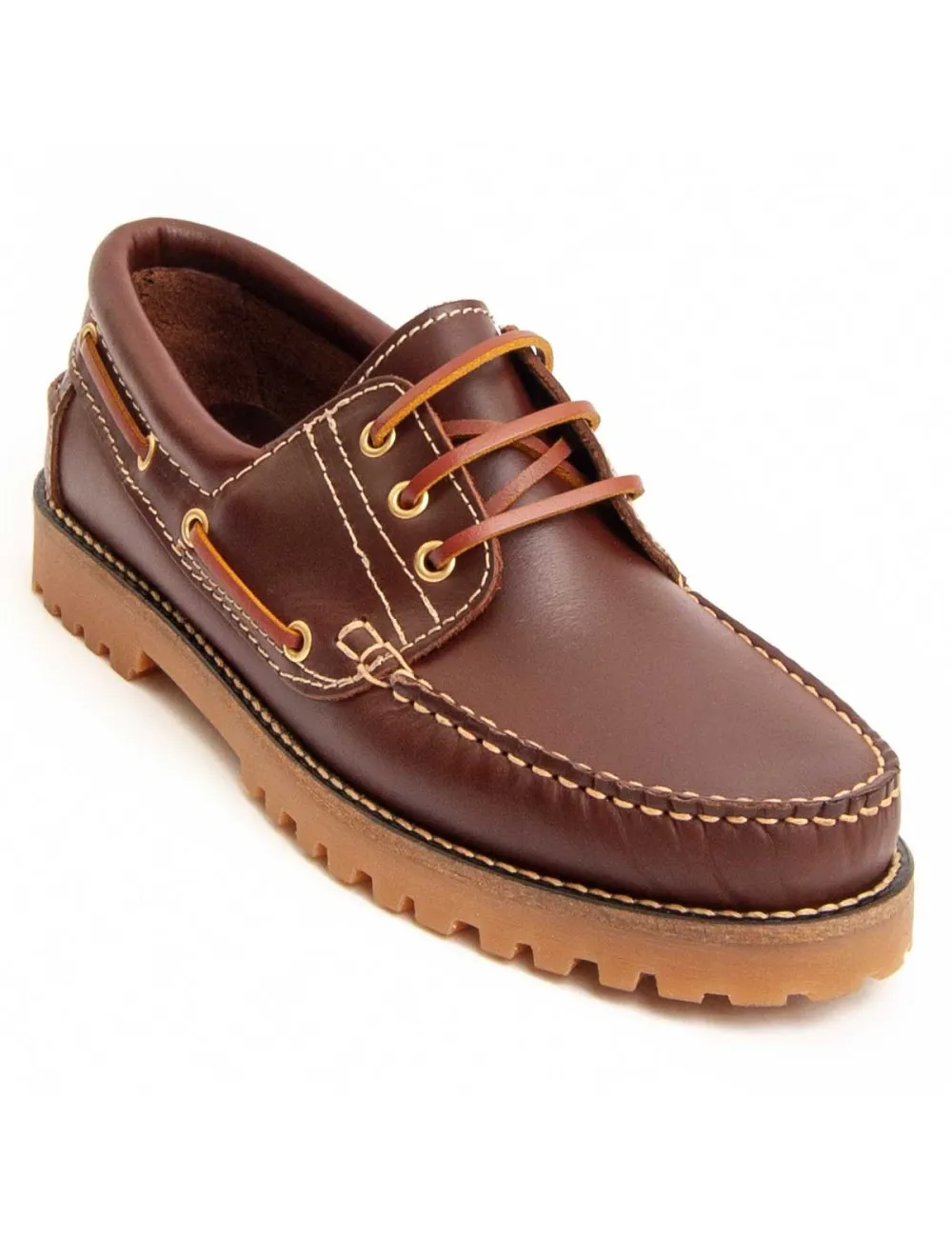 Náutico Casual De Piel Para Hombre.  Purapiel  Puranautic5  95738 Marrón