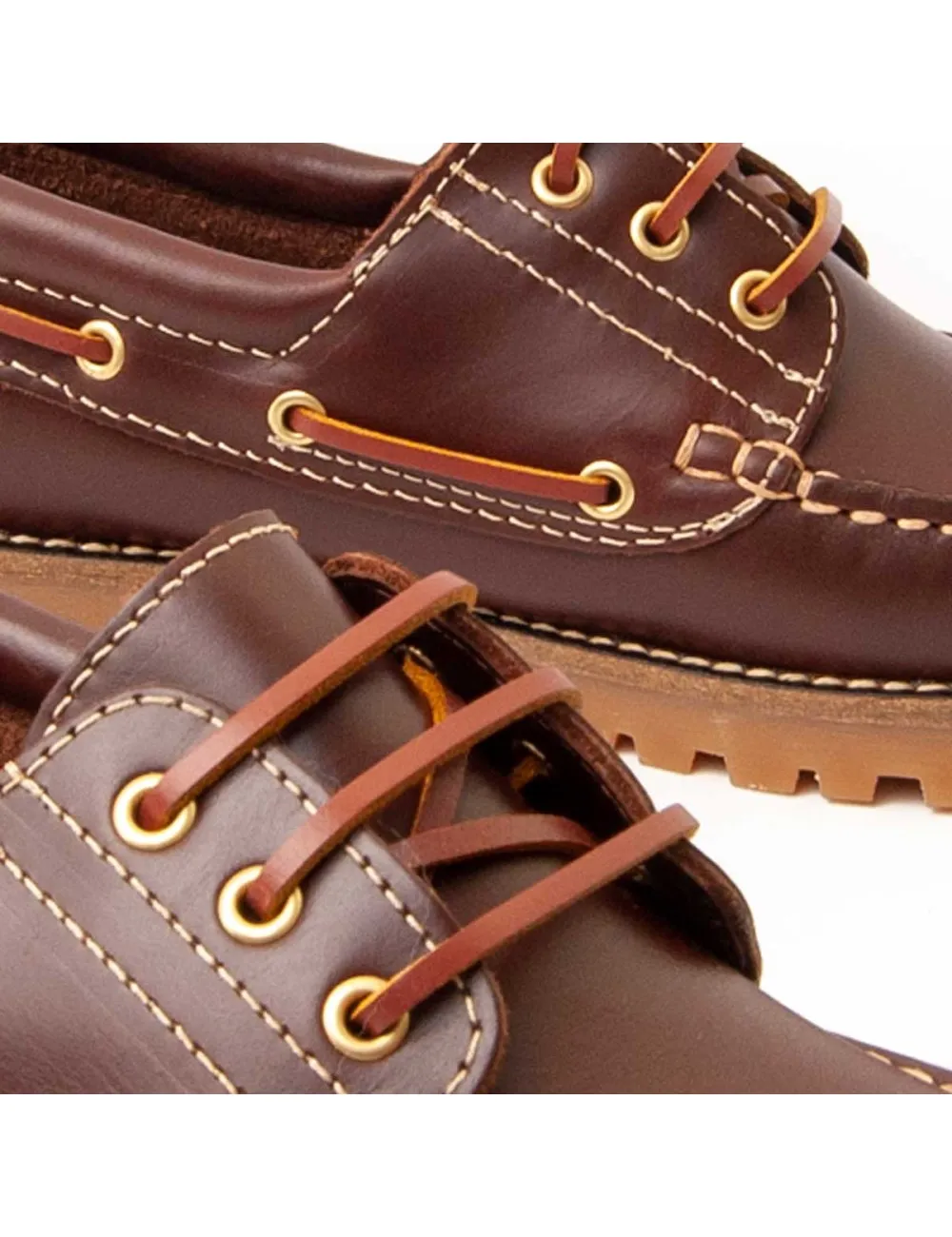 Náutico Casual De Piel Para Hombre.  Purapiel  Puranautic5  95738 Marrón