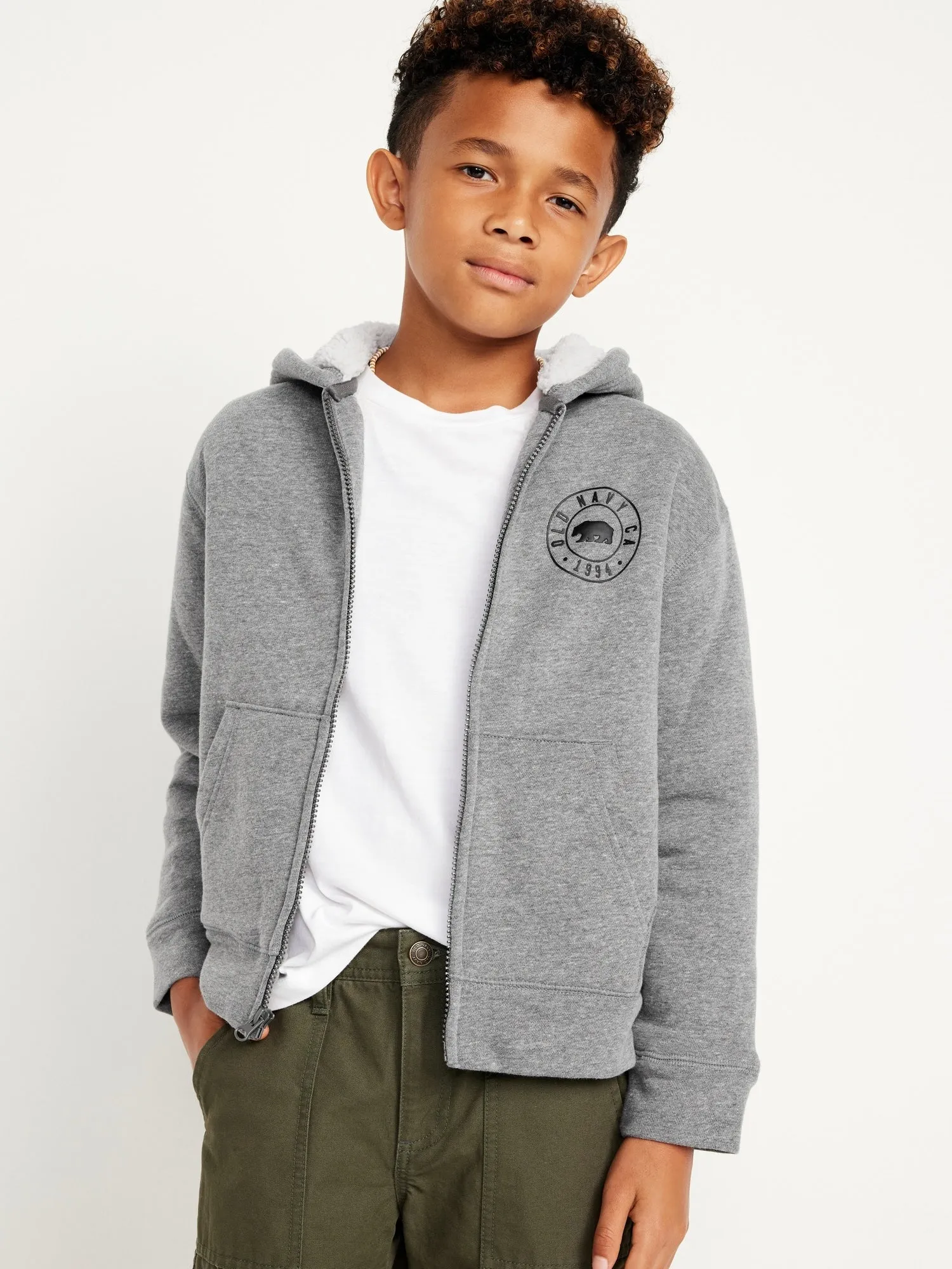 OLD NAVY Polar Con Cierre Old Navy Logo Niño