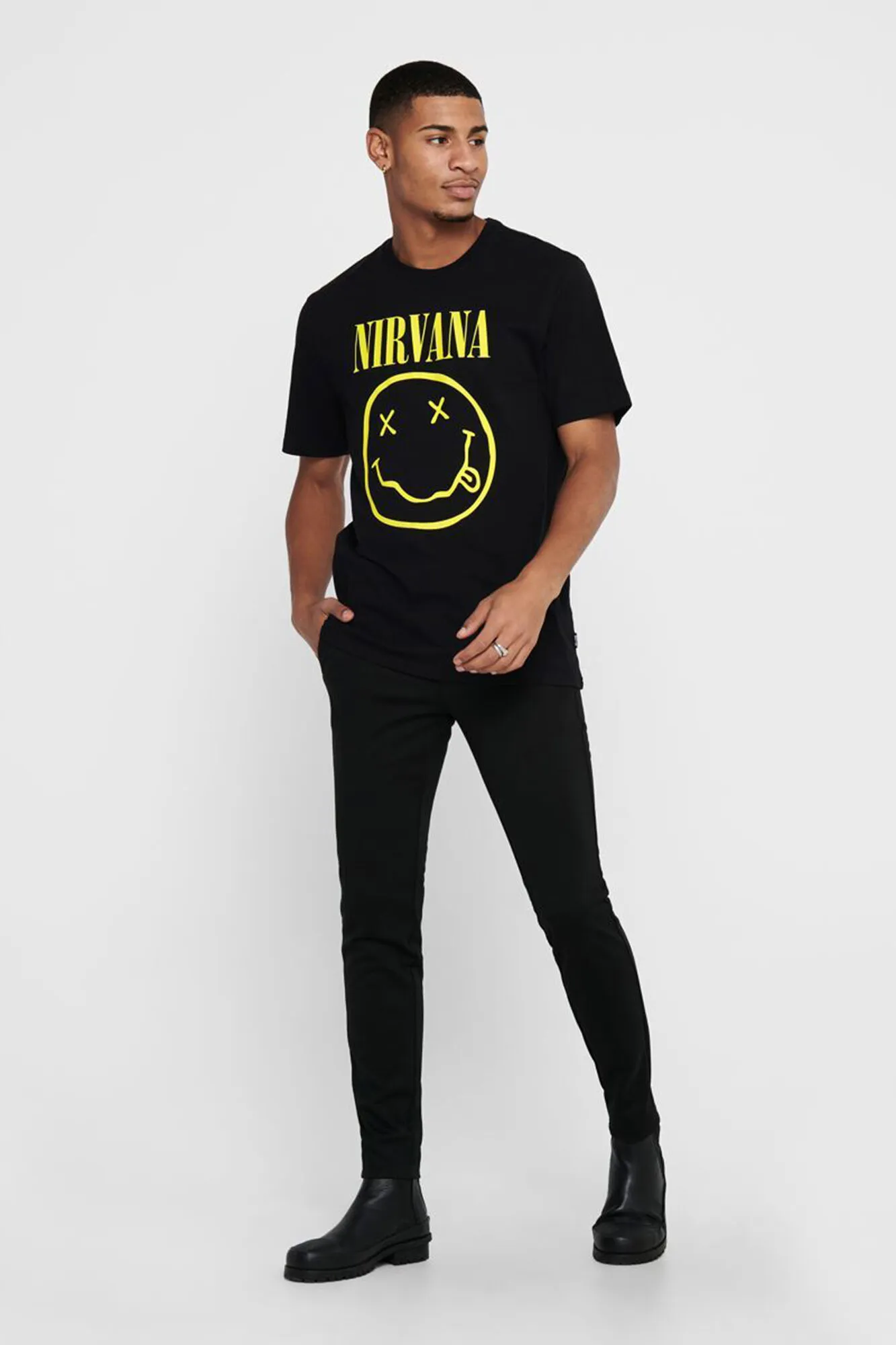 Only & Sons Camiseta de licencia Nirvana con print frontal