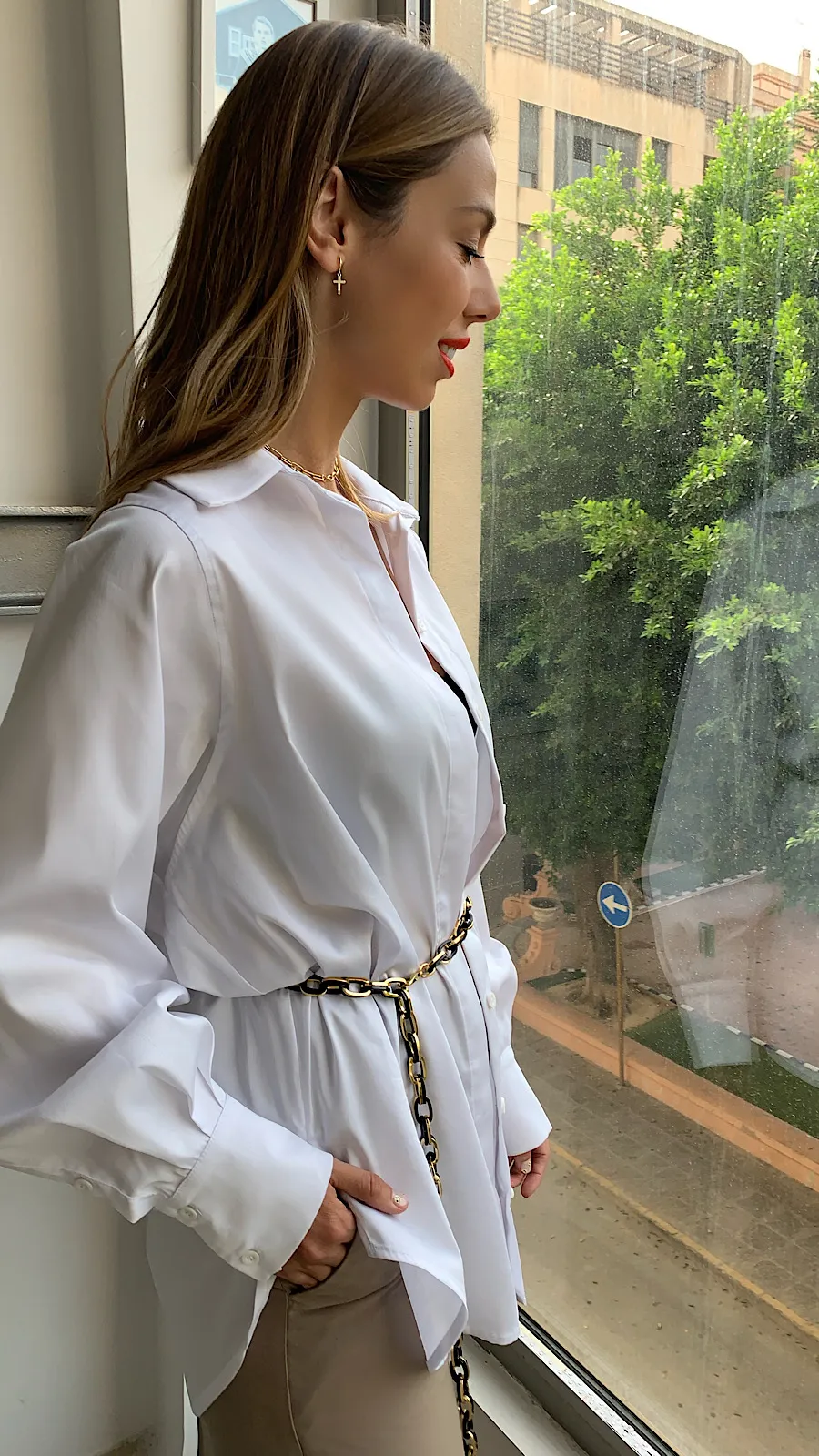 Pantalón Palazzo Camel