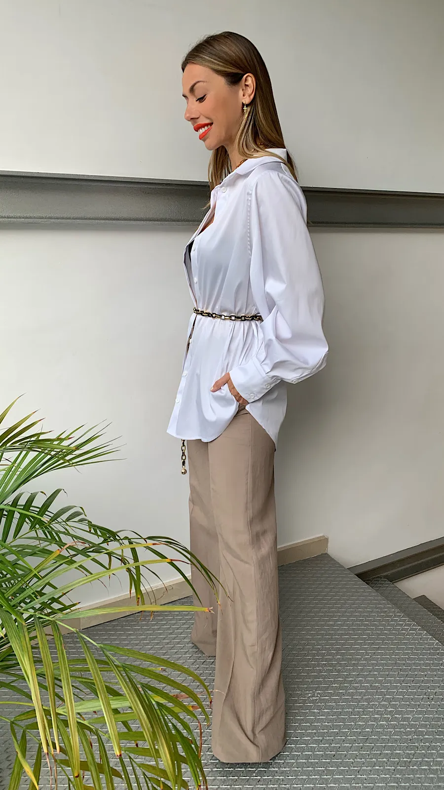 Pantalón Palazzo Camel
