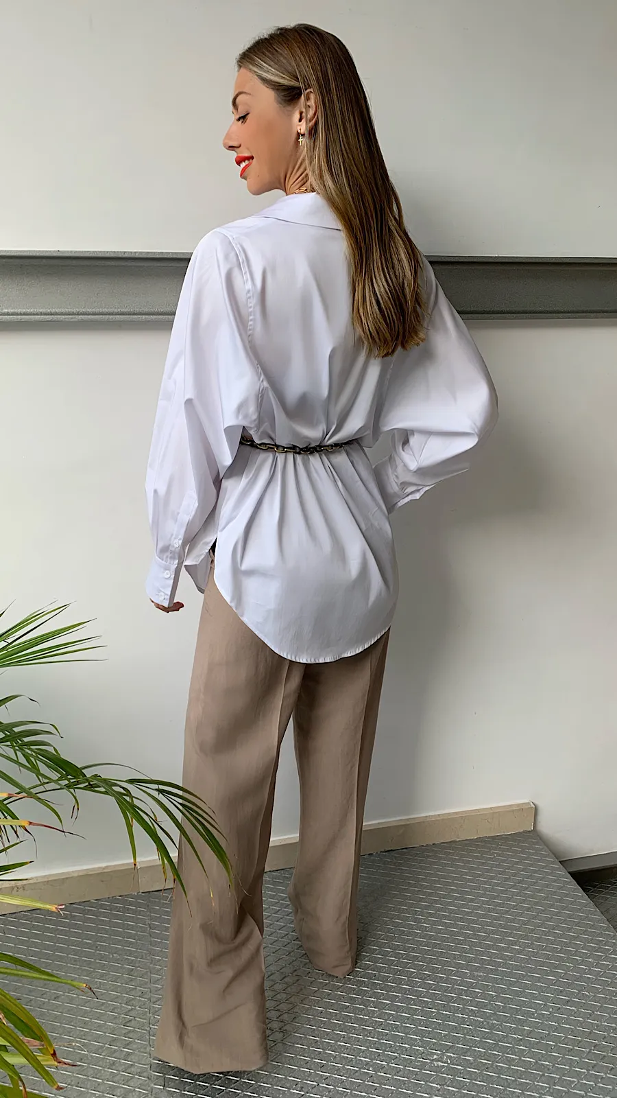 Pantalón Palazzo Camel