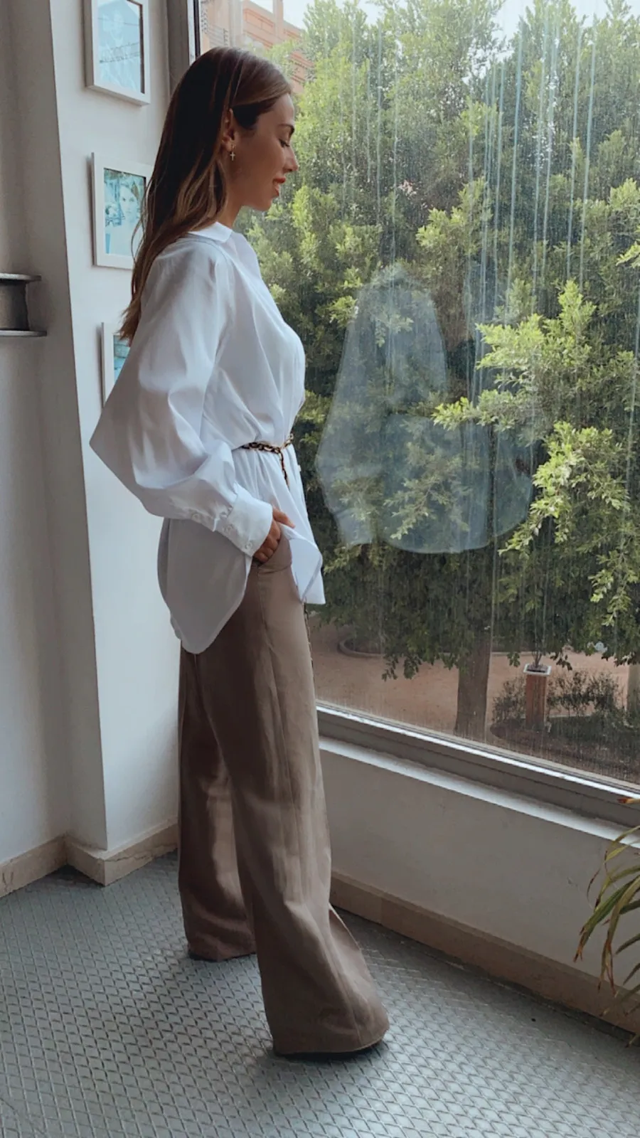 Pantalón Palazzo Camel