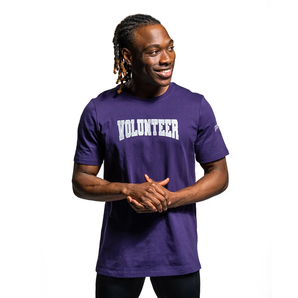 Parkrun Apricot parkrun Volunteer Collegiate camiseta para hombre