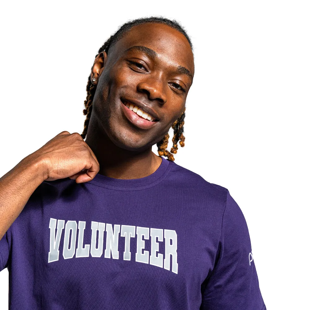 Parkrun Apricot parkrun Volunteer Collegiate camiseta para hombre