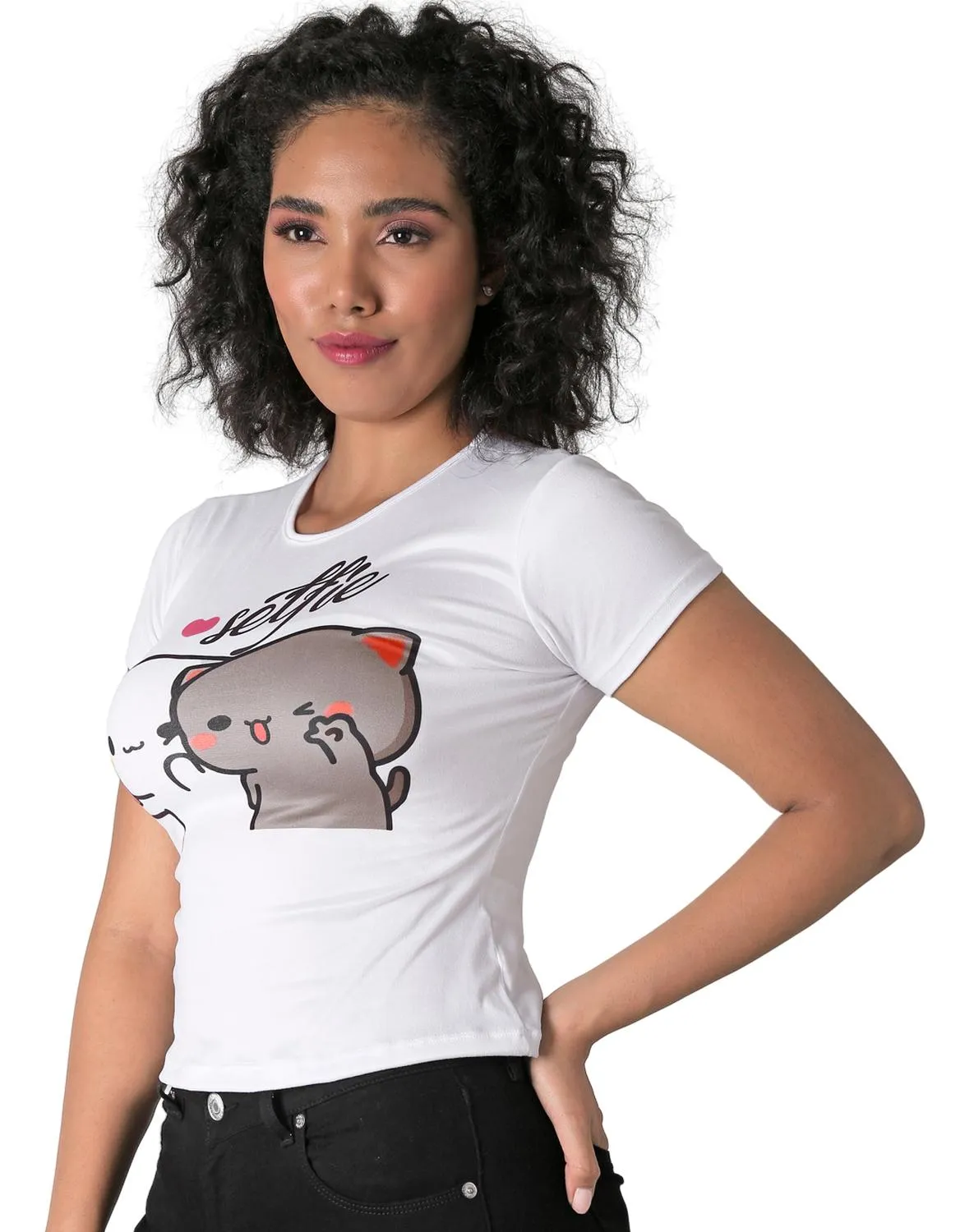 Playera Mujer Moda Camiseta Blanco Stfashion 69704645