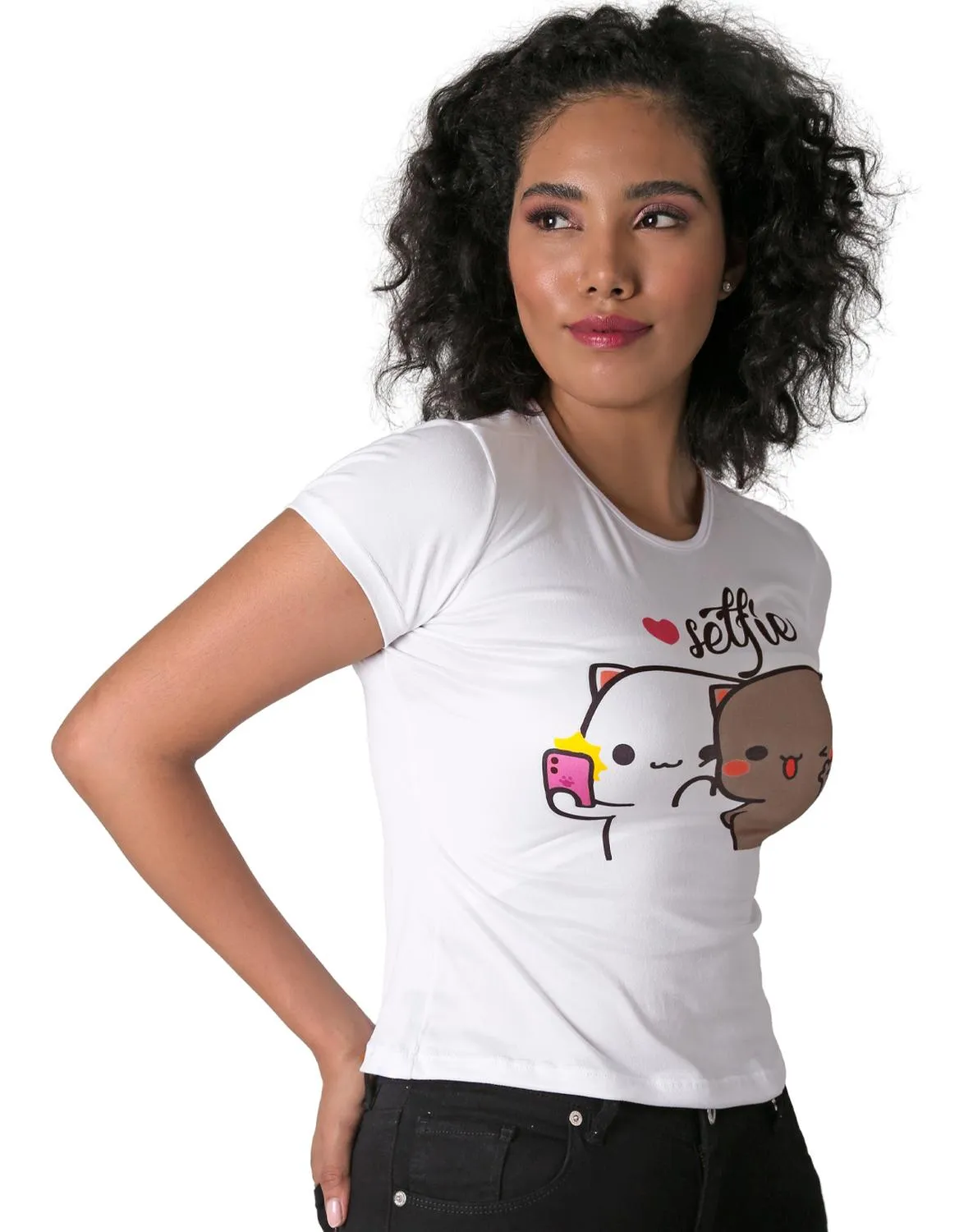 Playera Mujer Moda Camiseta Blanco Stfashion 69704645