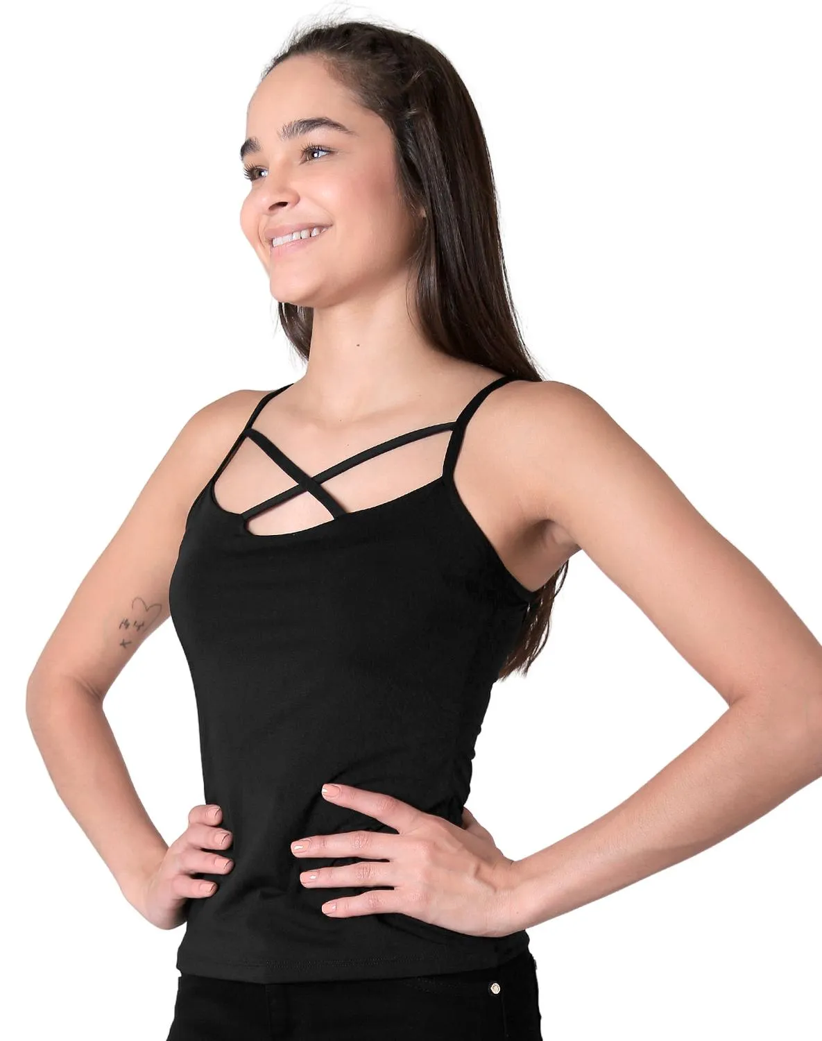 Playera Mujer Moda Top Negro Carnival 68304225