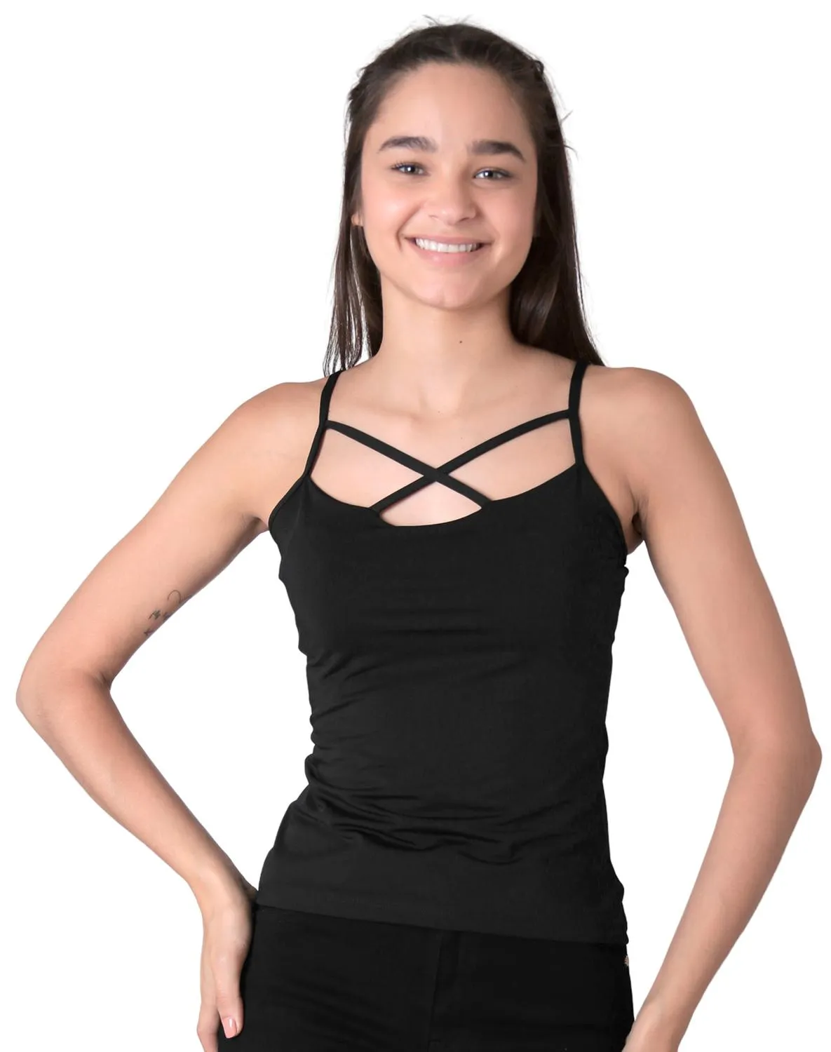 Playera Mujer Moda Top Negro Carnival 68304225