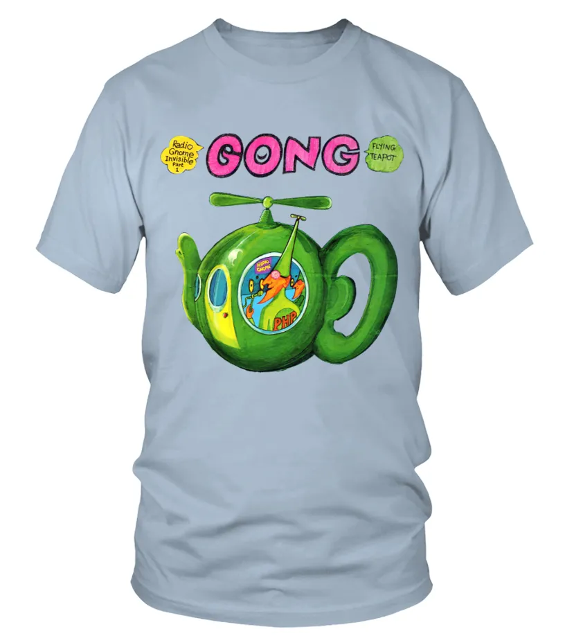 PSY200132LBL. GONG  FLYING TEAPOT  RADIO GNOME INVISIBLE, PT. 1 CAMISETA CUELLO REDONDO UNISEX