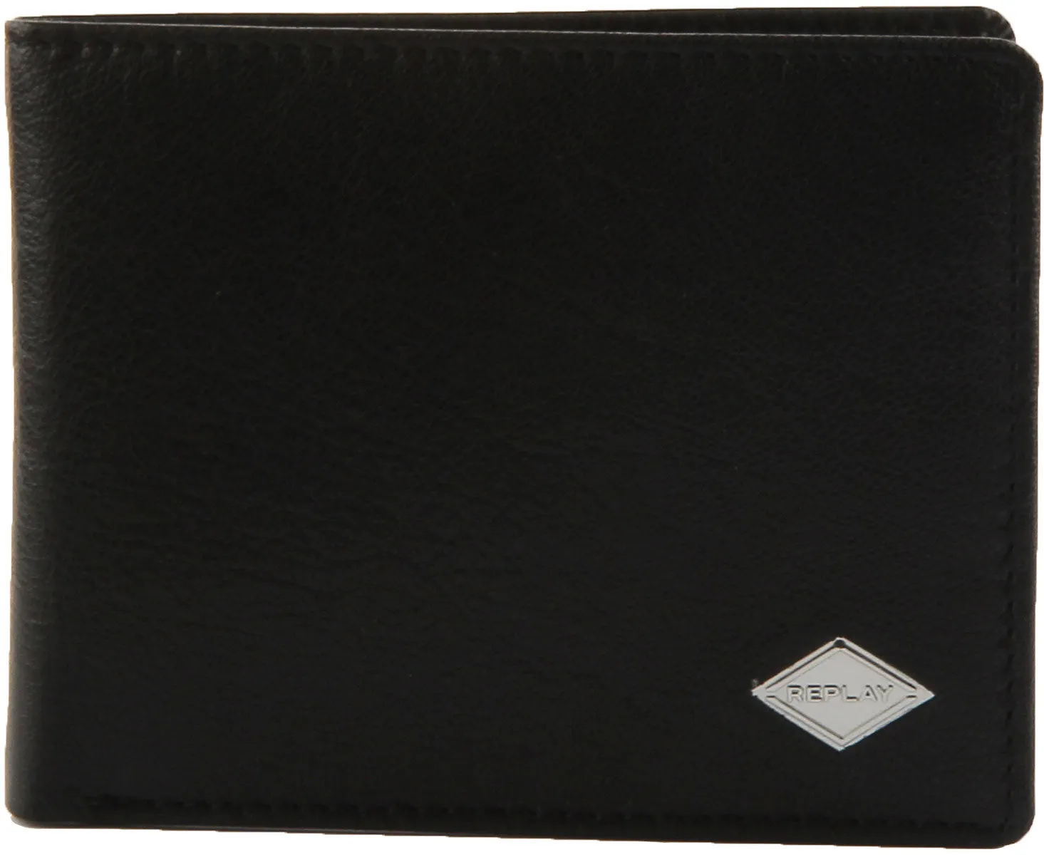 Replay FM5241 Cartera de piel para hombre en negro