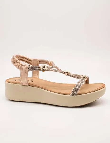 SANDALIA EXé BZX33170002 STRASS PINK GOLD DE MUJER