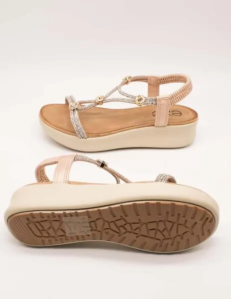 SANDALIA EXé BZX33170002 STRASS PINK GOLD DE MUJER