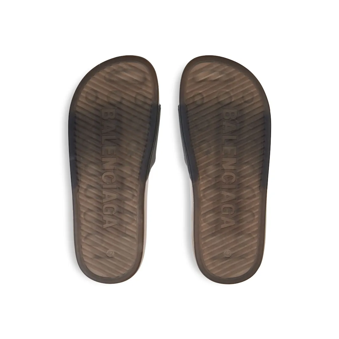 Sandalia Slide Pool Transparent  para Hombre en Negro