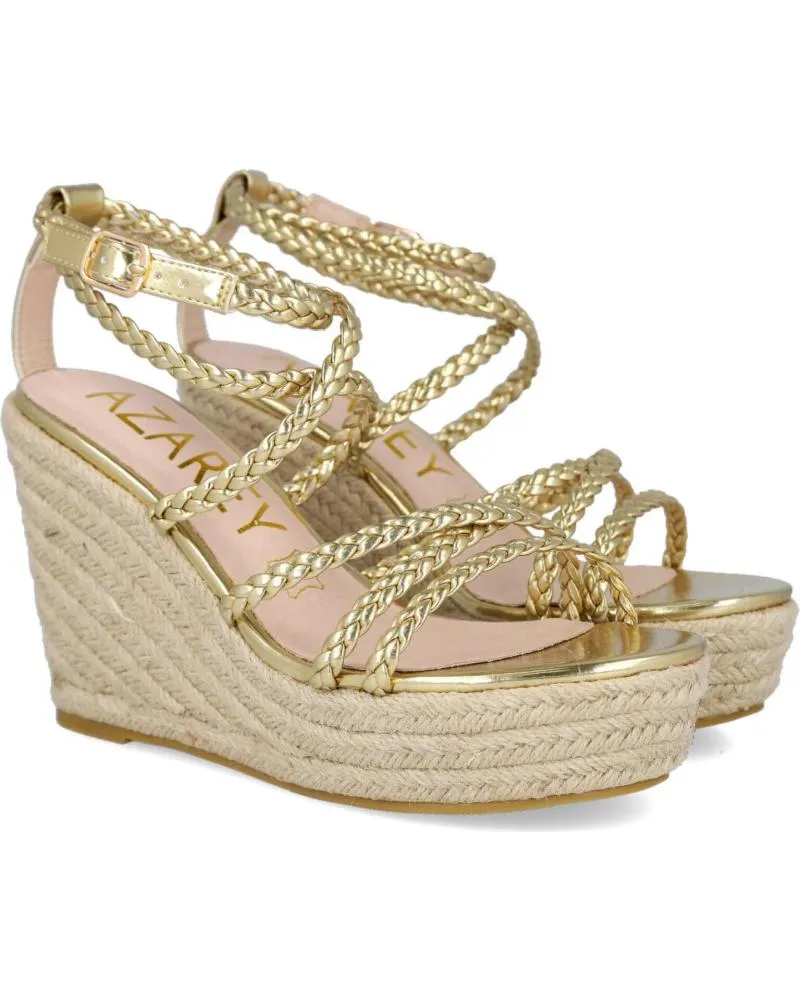 Sandalias AZAREY  de Mujer 572H436M CUNA YUTE TRENZADA MUJER  ORO