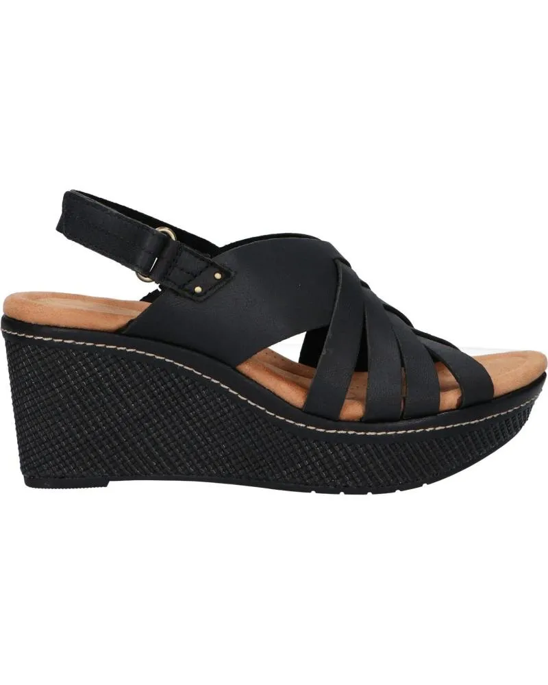 Sandalias CLARKS  de Mujer 26171531 ELLERI GRACE  BLACK LEATHER