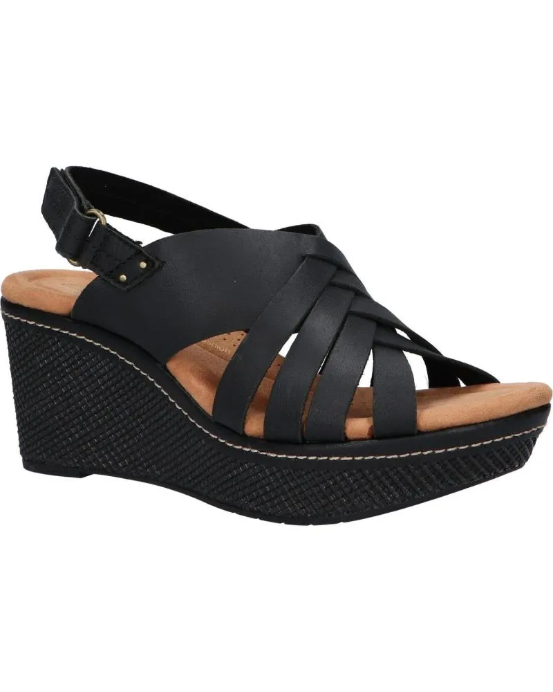 Sandalias CLARKS  de Mujer 26171531 ELLERI GRACE  BLACK LEATHER