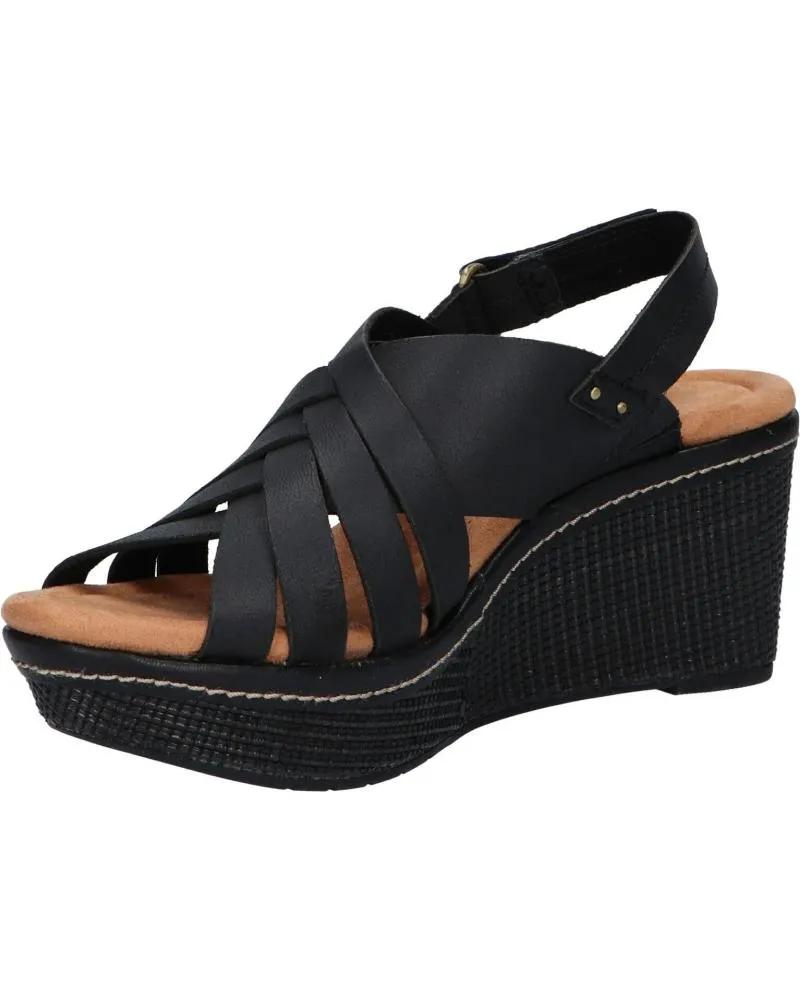 Sandalias CLARKS  de Mujer 26171531 ELLERI GRACE  BLACK LEATHER
