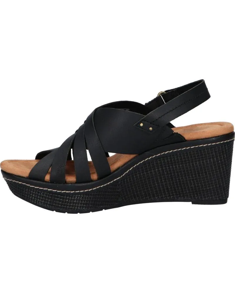 Sandalias CLARKS  de Mujer 26171531 ELLERI GRACE  BLACK LEATHER