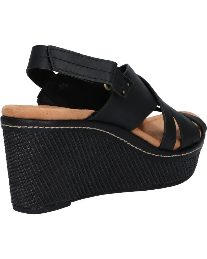 Sandalias CLARKS  de Mujer 26171531 ELLERI GRACE  BLACK LEATHER
