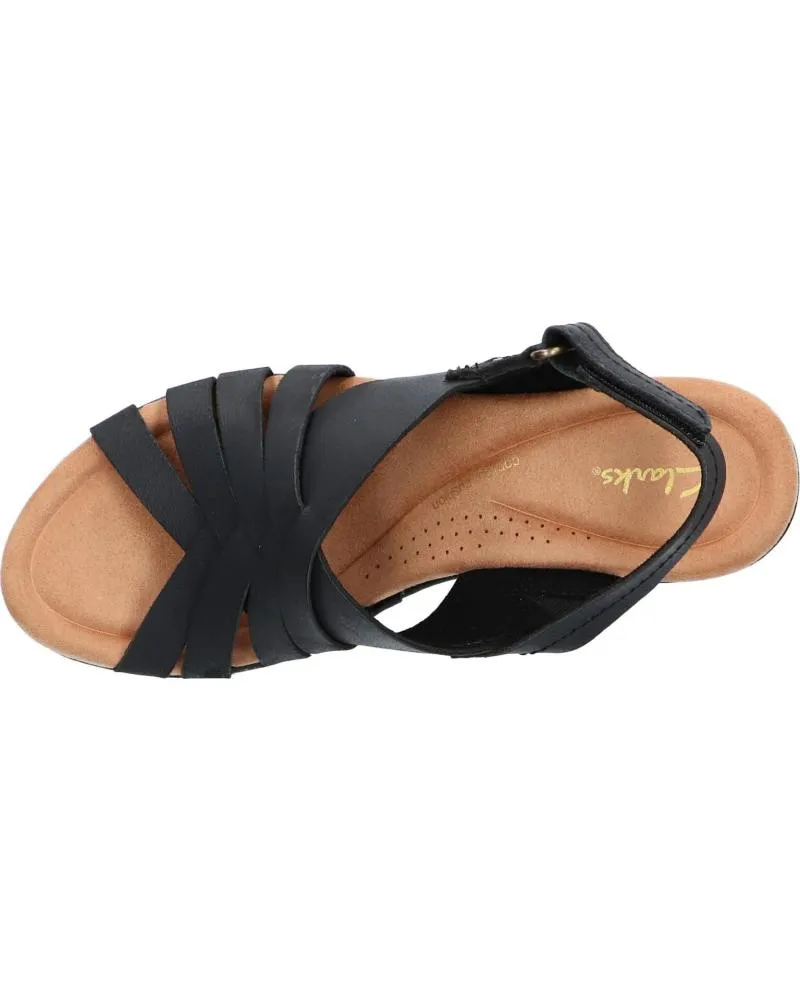 Sandalias CLARKS  de Mujer 26171531 ELLERI GRACE  BLACK LEATHER