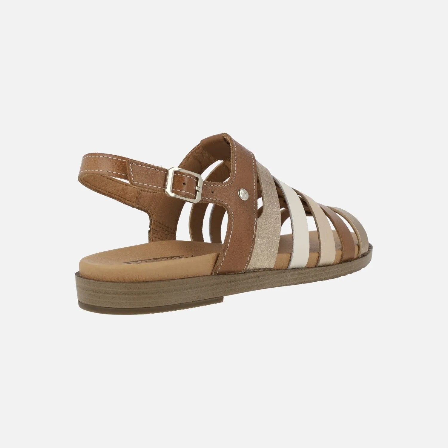SANDALIAS CON TIRAS DE PIEL COMBINADAS FORMENTERA W8Q0799C1
