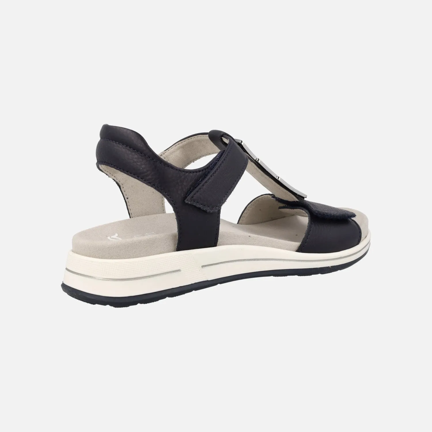 Sandalias confort de piel con cierre de velcros