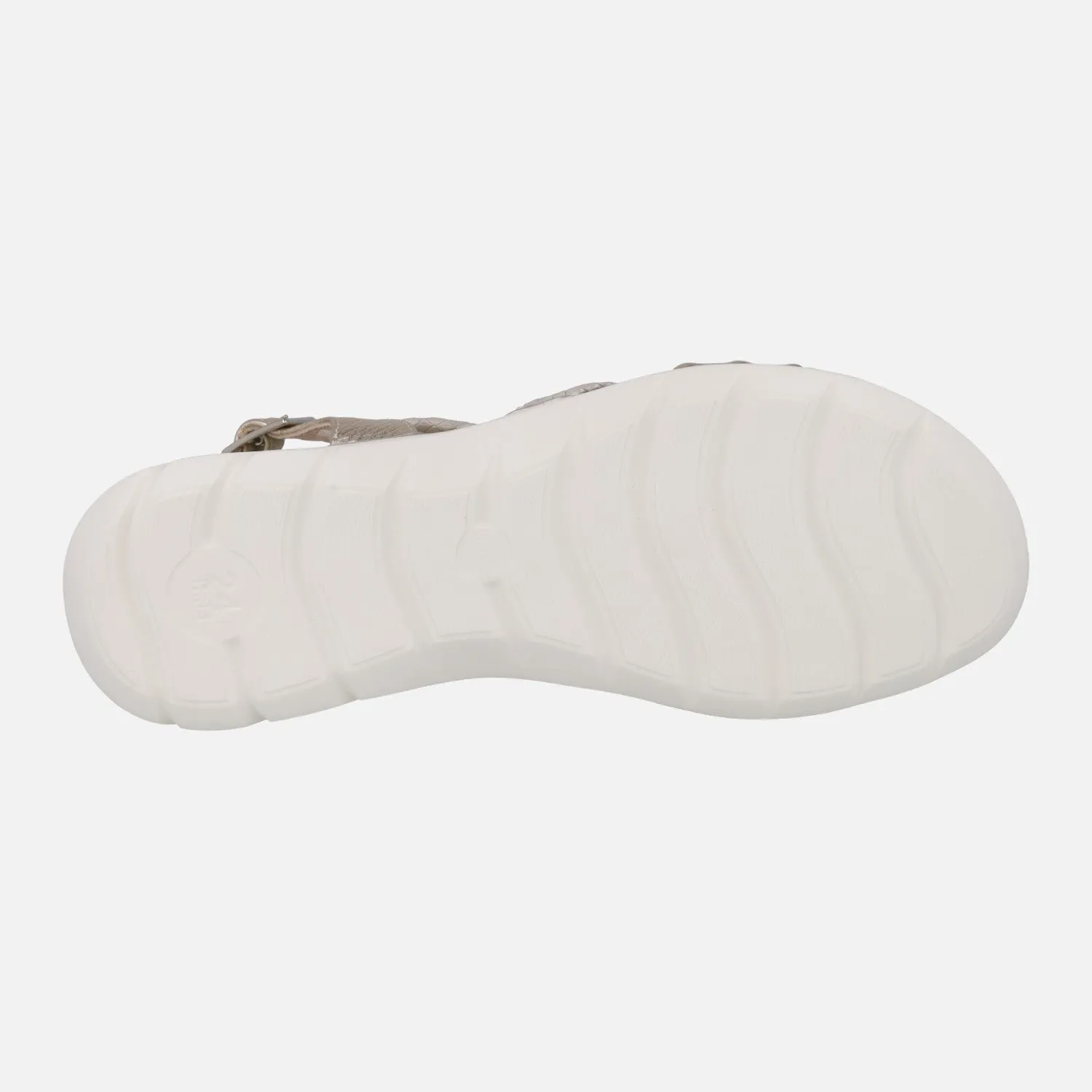 Sandalias confort de piel con tiras combinadas