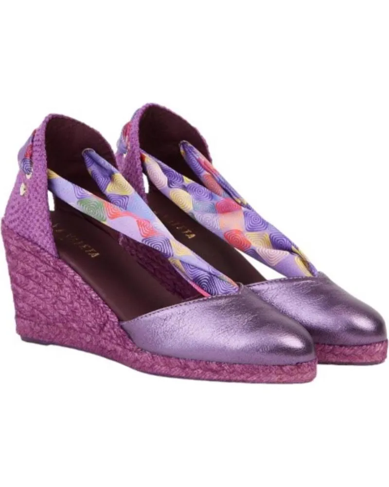 Sandalias de Mujer LA VALETA ALPARGATAS MORADAS PURPURA