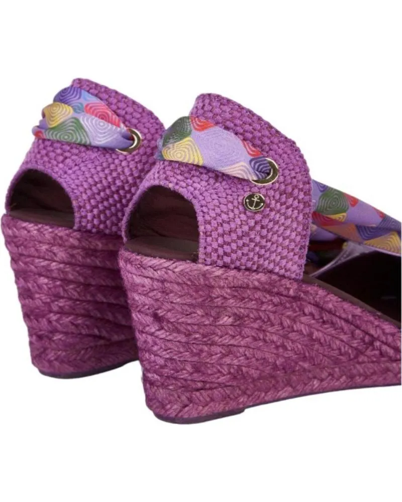 Sandalias de Mujer LA VALETA ALPARGATAS MORADAS PURPURA