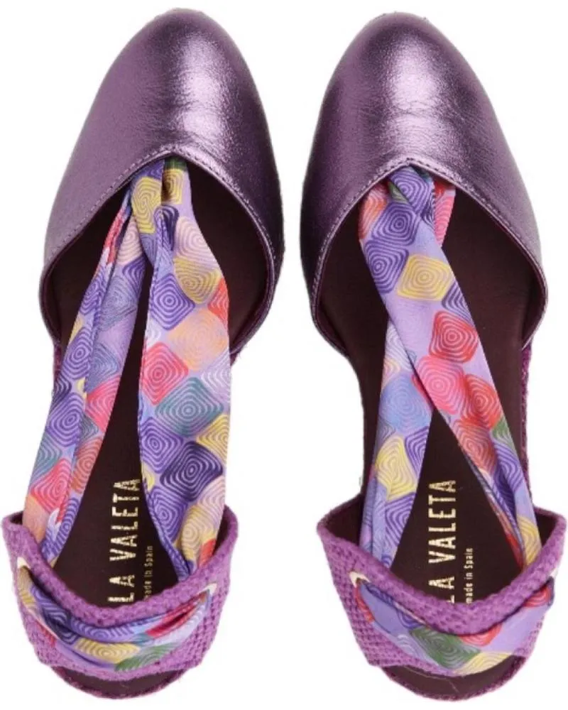 Sandalias de Mujer LA VALETA ALPARGATAS MORADAS PURPURA