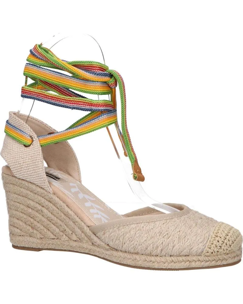 SANDALIAS DE MUJER MTNG 51122 308013JUTE NATURAL