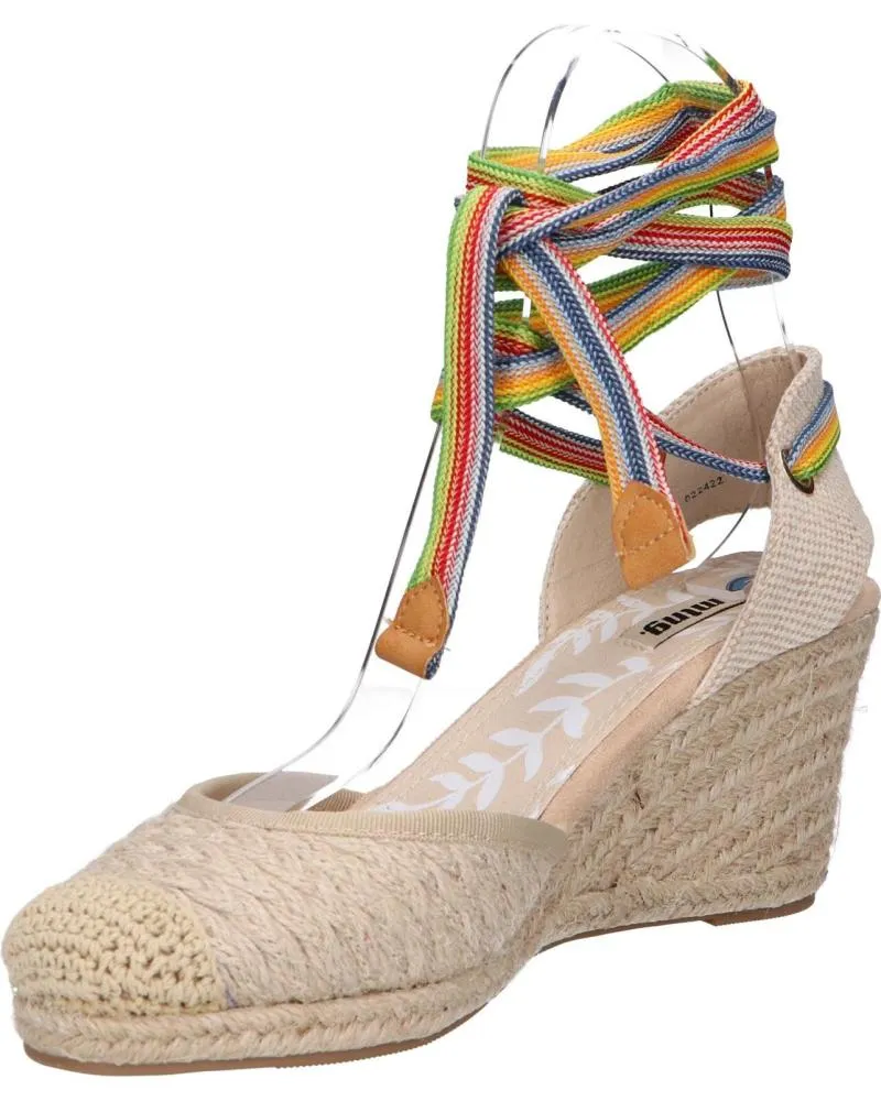 SANDALIAS DE MUJER MTNG 51122 308013JUTE NATURAL