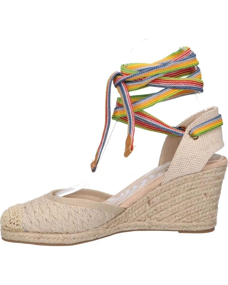 SANDALIAS DE MUJER MTNG 51122 308013JUTE NATURAL