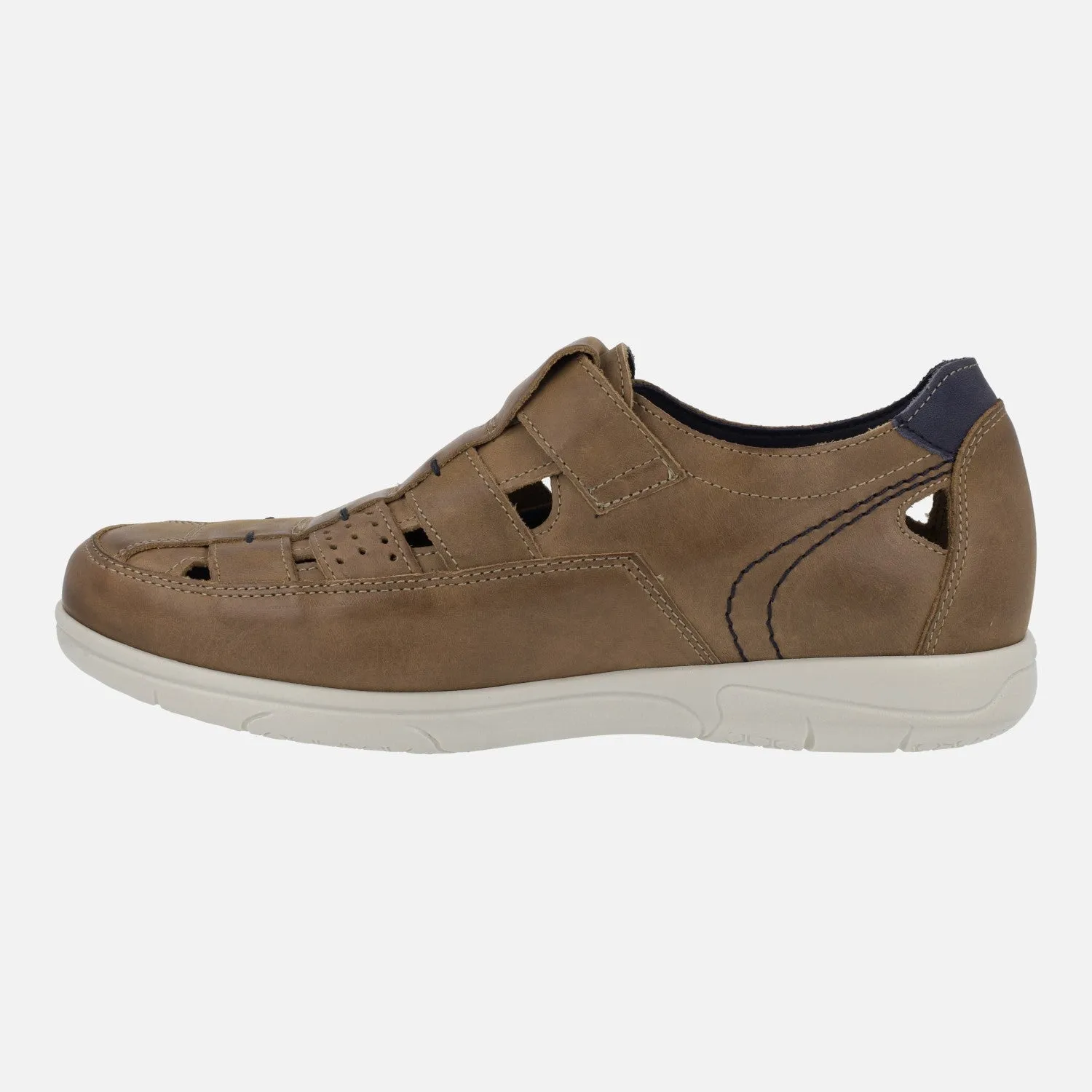 Sandalias de piel cerradas para hombre Fluchos