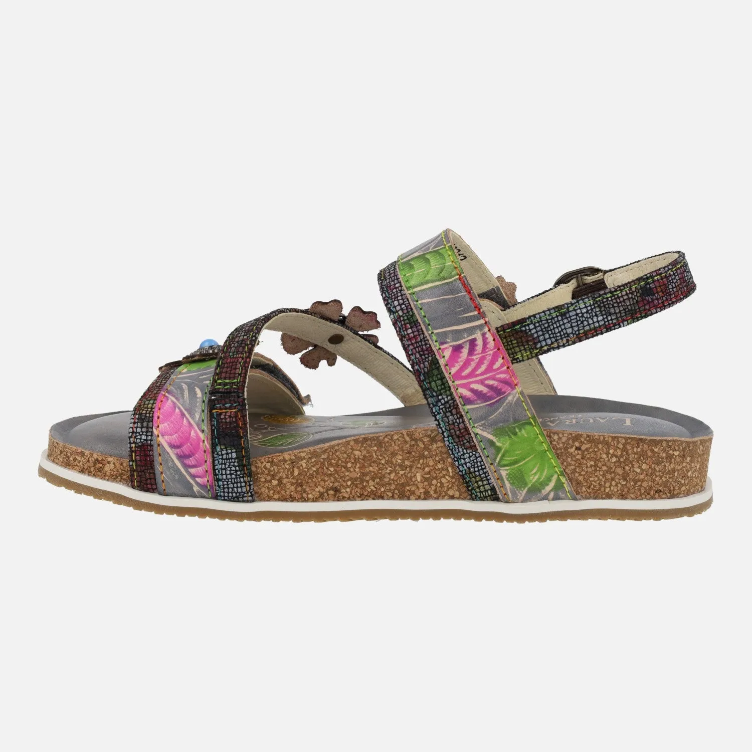 Sandalias de piel combinadas Laura vita Bryciano 05