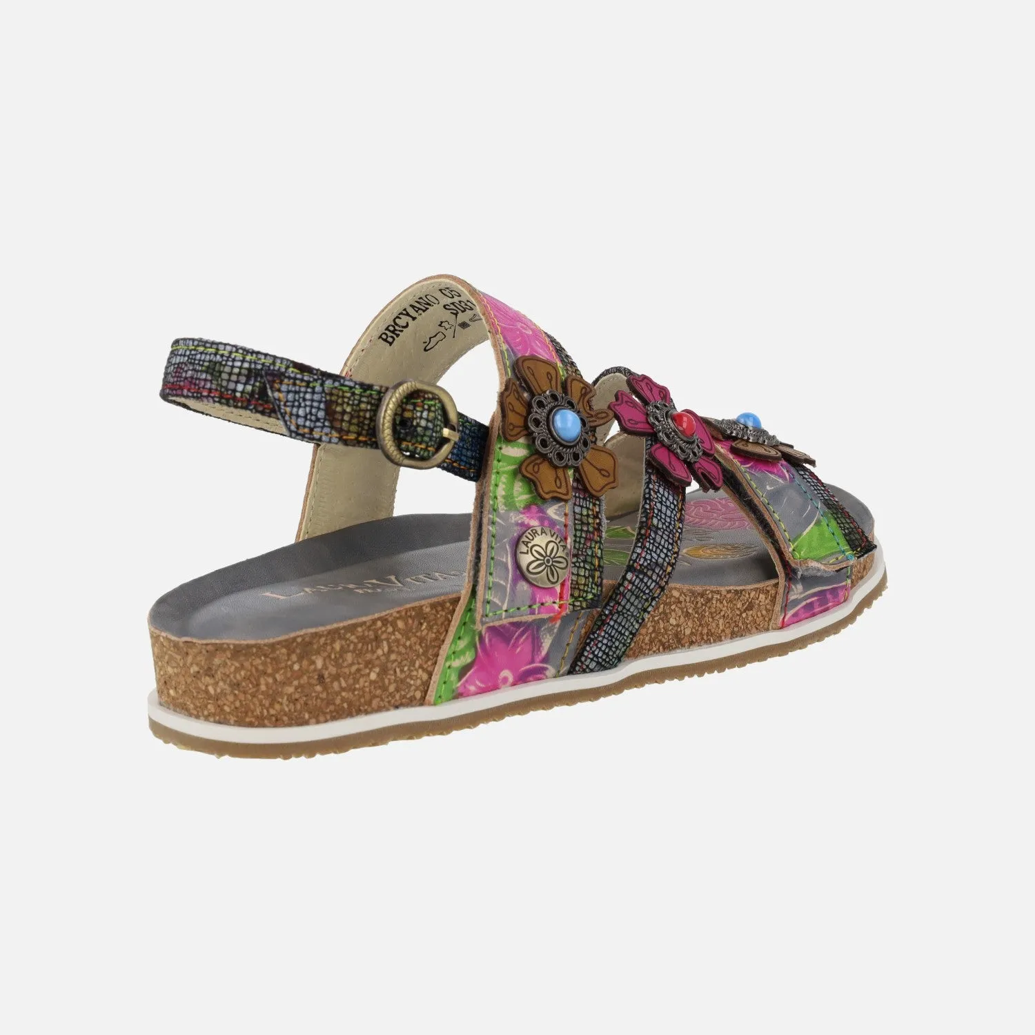 Sandalias de piel combinadas Laura vita Bryciano 05