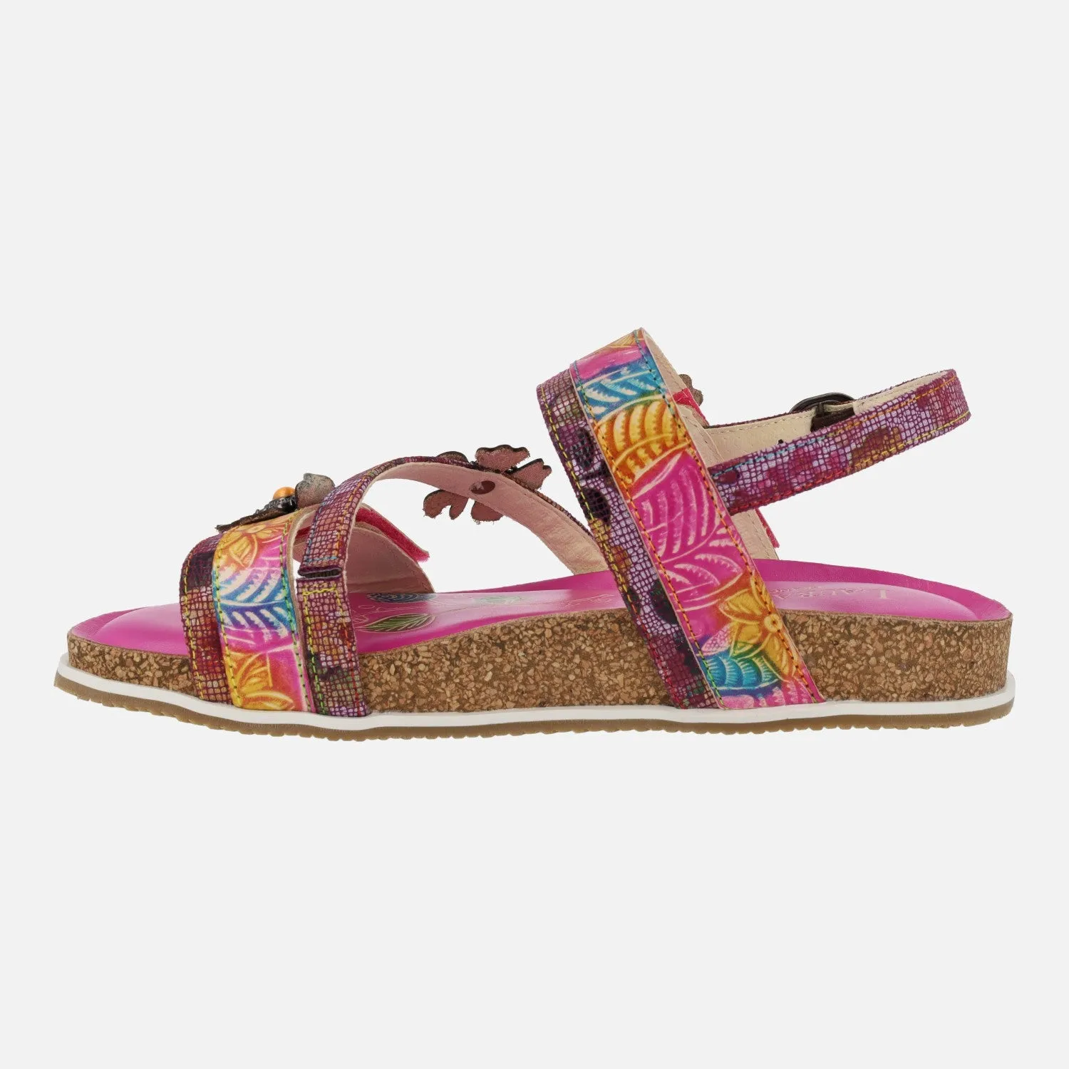 Sandalias de piel combinadas Laura vita Bryciano 05