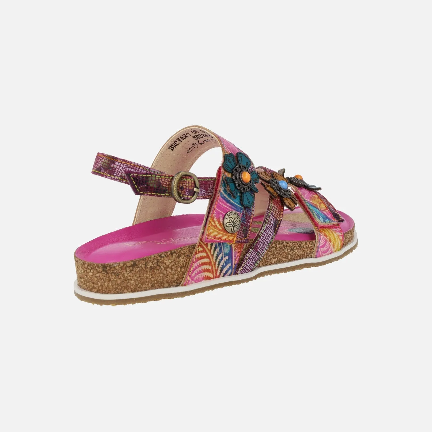 Sandalias de piel combinadas Laura vita Bryciano 05