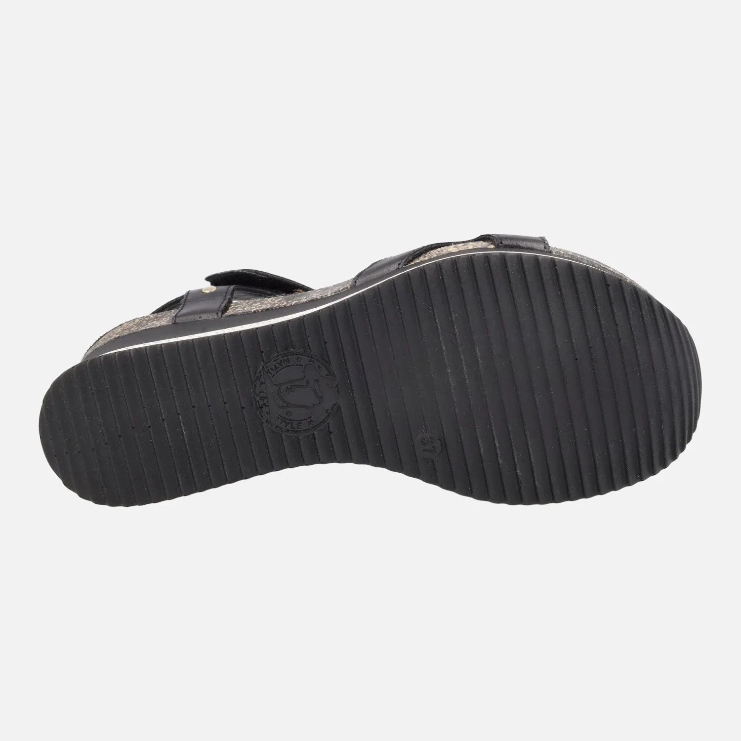 Sandalias de piel con cierre de velcro Nica Sport